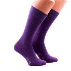 PATINE Socks Shadow PASH49B Violet / Dark Violet - Skarpety klasyczne