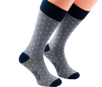 PATINE Socks PAKOD01 Navy Blue / White - Skarpety klasyczne