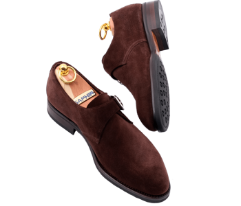 TLB MALLORCA Single Monk WILLIS 543S F Suede Brown