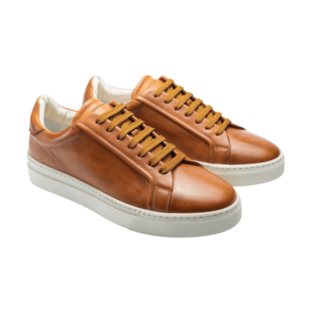 TLB MALLORCA SNEAKERS S2 Beta Plus Deco Soft Cuero Off White - jasnobrązowe skórzane Sneakersy