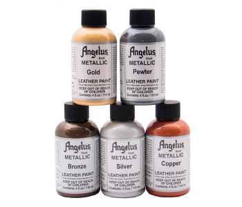 ANGELUS Acrylic Leather Paint Metallic 4oz - Metaliczne farby akrylowe do customizacji