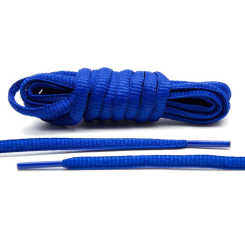 LACE LAB Thin Oval Laces Royal Blue - Niebieskie sznurowadła do butów