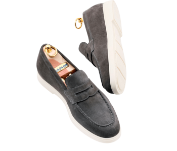 TLB MALLORCA COMFORT Penny Loafers 2008 Suede Lavagna