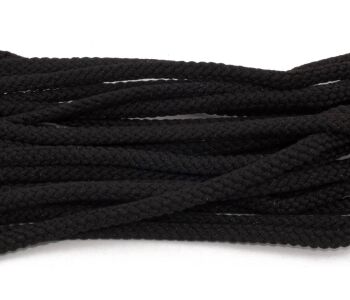 Tarrago Laces Elastic 4mm Black - czarne okrągłe elastyczne sznurowadła