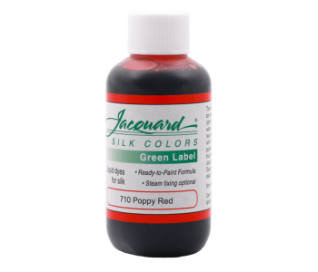 JACQUARD Green Label Silk Colors 2oz POPPY RED #710 / Makowa czerwień barwnik do jedwabiu