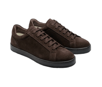 TLB MALLORCA SNEAKERS S3 Beta Velour Marron - ciemnobrązowe zamszowe Sneakersy