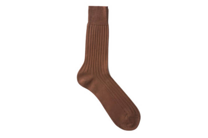 VICCEL / CELCHUK Socks Solid Brown Cotton