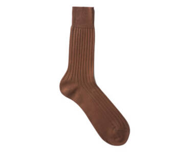 VICCEL / CELCHUK Socks Solid Brown Cotton