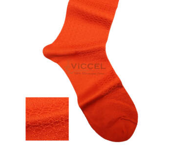 VICCEL / CELCHUK Socks Star Textured Orange