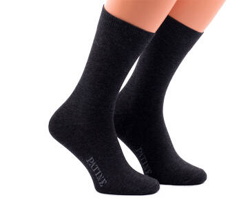 PATINE Socks PA0001-0994 - Eleganckie antracytowe skarpety