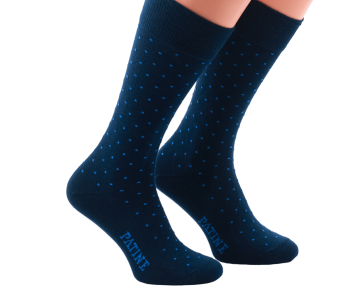 PATINE Socks PAKOA01 Navy Blue / Blue - Skarpety klasyczne
