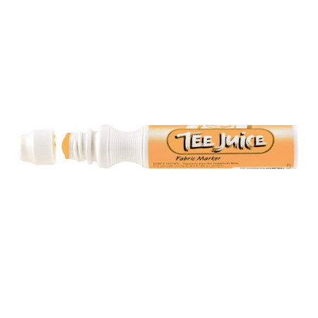 JACQUARD Tee Juice Fabric Art Marker Broad Point 12mm TANGERINE / Gruby mandarynkowy pisak do jeansu, tkanin, skór, drewna, gliny, papieru