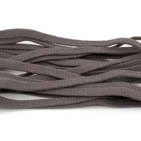 Tarrago Laces Flat 8.5mm Dark Grey - ciemno szare płaskie sznurowadła