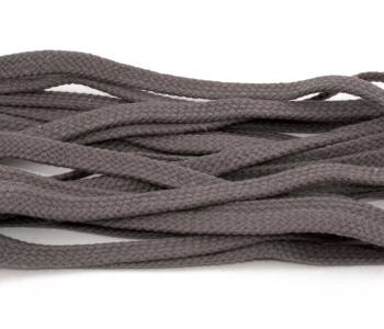 Tarrago Laces Flat 8.5mm Dark Grey - ciemno szare płaskie sznurowadła