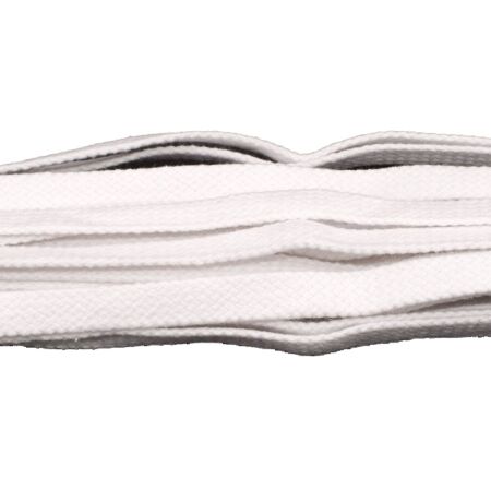 Tarrago Laces Flat 8.5mm White - białe płaskie sznurowadła