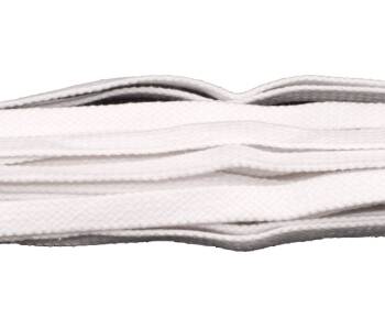 Tarrago Laces Flat 8.5mm White - białe płaskie sznurowadła