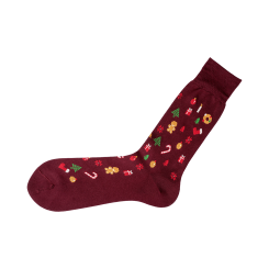 VICCEL / CELCHUK Socks Christmas Burgundy