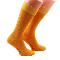 PATINE Socks Shadow PASH20B Yellow / Orange - Skarpety klasyczne