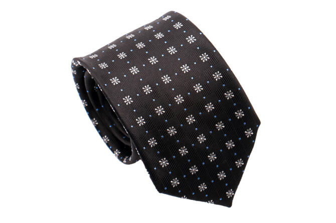 PATINE Tie 20 FLORAL 3 Noir