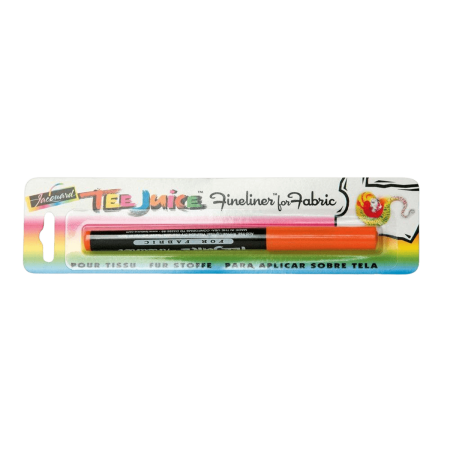 JACQUARD Tee Juice Fabric Art Marker Fine Point 0.08mm YELLOW / Żółty pisak do jeansu, tkanin, skór, drewna, gliny, papieru