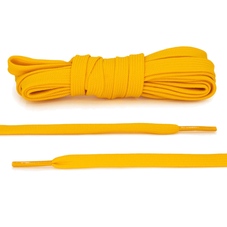 LACE LAB DUNK Replacement Laces 8mm Gold / Złote płaskie sznurówki do Sneakersów