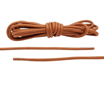 LACE LAB Waxed Shoe Laces 2.5mm Brown