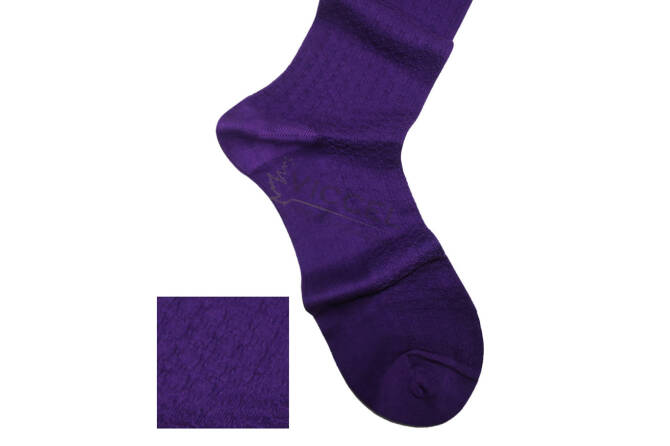 VICCEL / CELCHUK Socks Star Textured Purple
