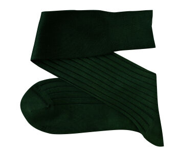 VICCEL / CELCHUK Knee Socks Solid Clemetsen Green Cotton 