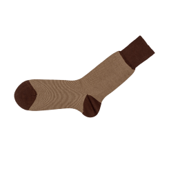 VICCEL / CELCHUK Socks Striped Brown / Beige