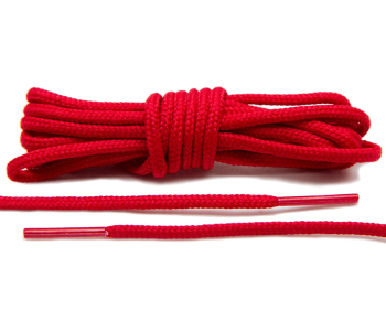 LACE LAB Roshe Laces 3mm Red - Czerwone okrągłe sznurówki do butów