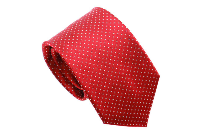 PATINE Tie 17 small POLKA-DOT Rouge