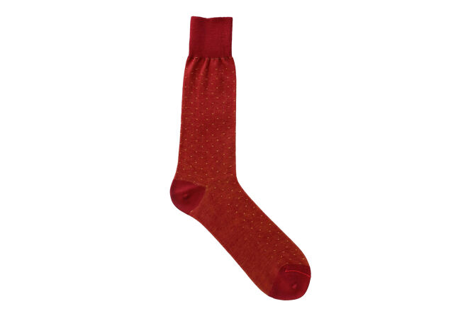 VICCEL / CELCHUK Socks Pindot Red / Yellow