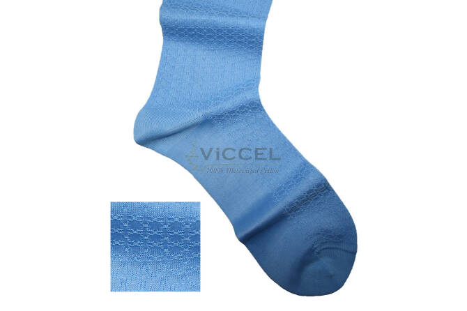VICCEL / CELCHUK Socks Star Textured Sky Blue 