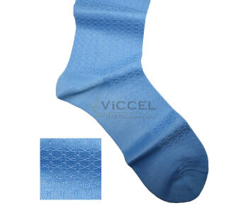 VICCEL / CELCHUK Socks Star Textured Sky Blue 