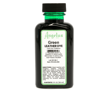 ANGELUS LOW VOC Leather Dye 3oz #050 GREEN / ZIELONY barwnik do naturalnych skór licowych