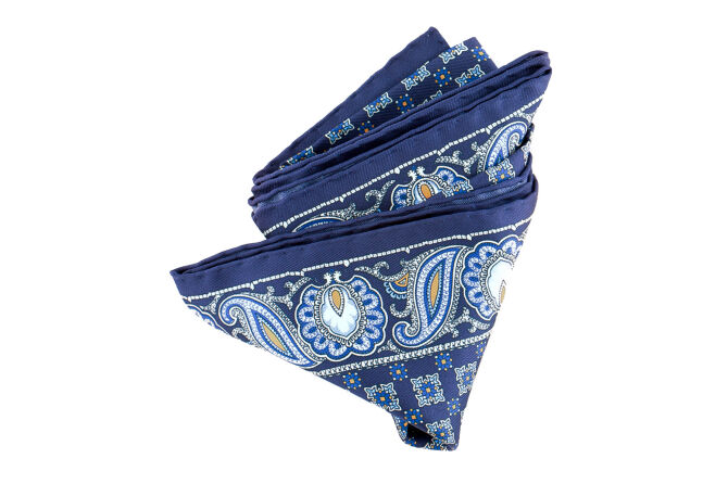 Pocket Square Twill PAT20714 King Navy-1