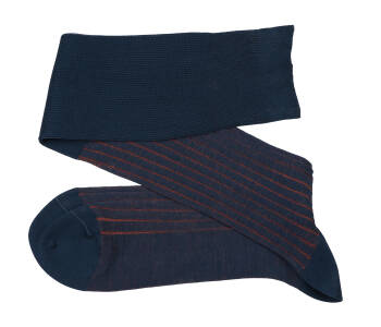 VICCEL / CELCHUK Knee Socks Shadow Navy Blue / Taba 