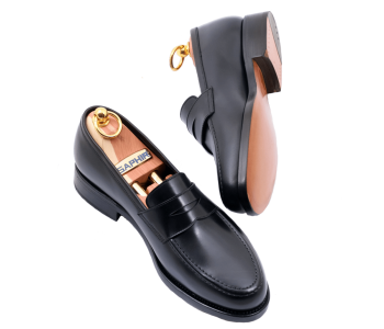 TLB MALLORCA Penny Loafers WAYNE 718 F Black