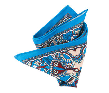 Pocket Square Wool PATHW1620_2 Blue