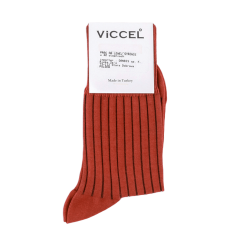 VICCEL / CELCHUK Socks Shadow Stripe Taba / Brown