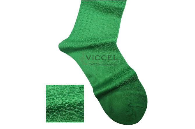 VICCEL / CELCHUK Socks Star Textured Pistacio