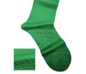 VICCEL / CELCHUK Socks Star Textured Pistacio