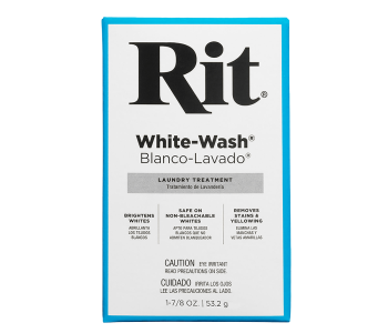RIT DYE White Wash Powder 1.875oz / Bezchlorowy wybielacz, rozjaśniacz i odplamiacz do białych tkanin