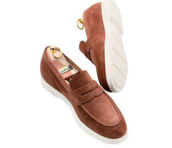 TLB MALLORCA COMFORT Penny Loafers 2008 Suede Polo Brown