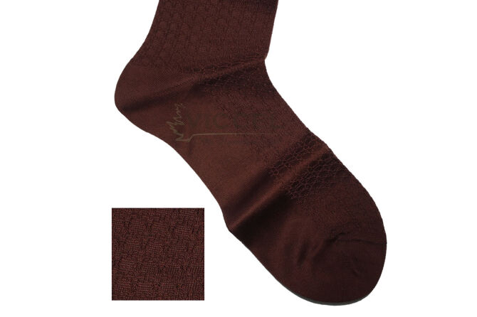 VICCEL / CELCHUK Socks Star Textured Brown