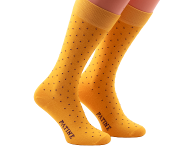 PATINE Socks PAKOA08 Yellow / Violet - Skarpety klasyczne
