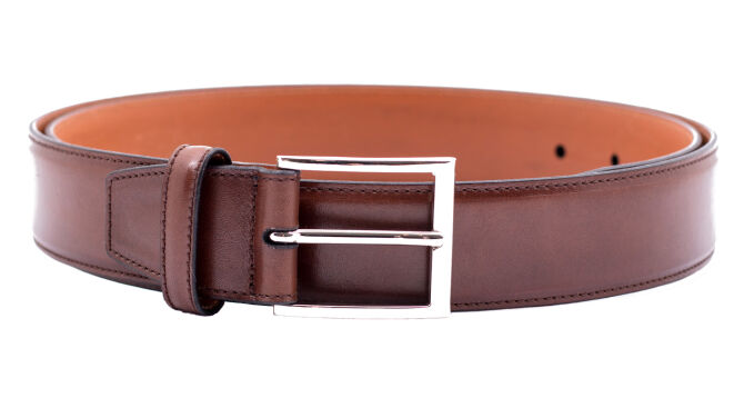 TLB MALLORCA Belt 302MAR - Brązowy pasek do spodni