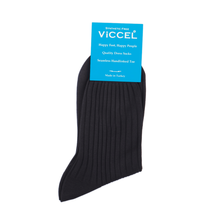 siwe eleganckie bawełniane skarpety męskie viccel socks solid charcoal cotton