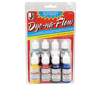 JACQUARD Dye-Na-Flow Paint Mini Exciter Pack 8x 0.5oz / Płynne farby akrylowe do tkanin