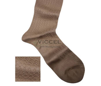 VICCEL / CELCHUK Socks Star Textured Tan